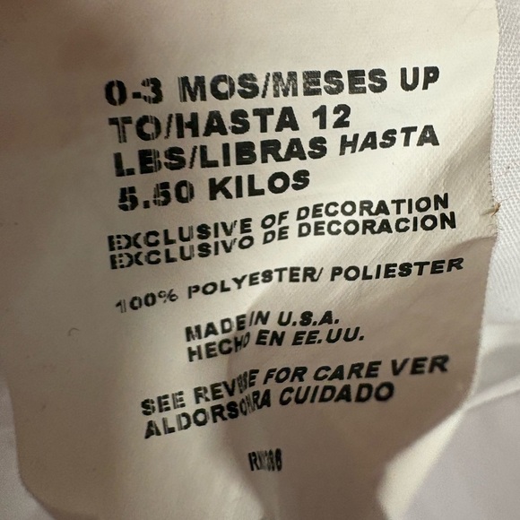 BABY 👼White Shirt /Vest and Bonnet Set 0-3 Months - Picture 9 of 10